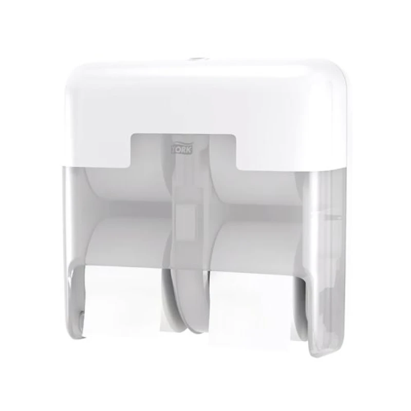 Image of Tork OptiServe Coreless 4-Roll Toilet Roll Dispenser White 558051