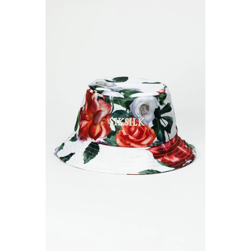 Image of SikSilk Floral Bucket Hat - Cream Cream M - L