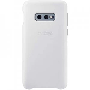 Image of Samsung Leather Back cover Samsung Galaxy S10 E White