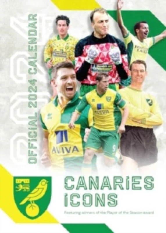 Image of The Official Canaries Icons A3 Calendar 2024 Calendar