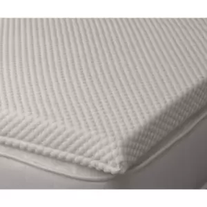 Image of The Sleep People - Single Cool Quilted Luxurious Memory Foam 1 Deep Mattress Topper - 90x190cm