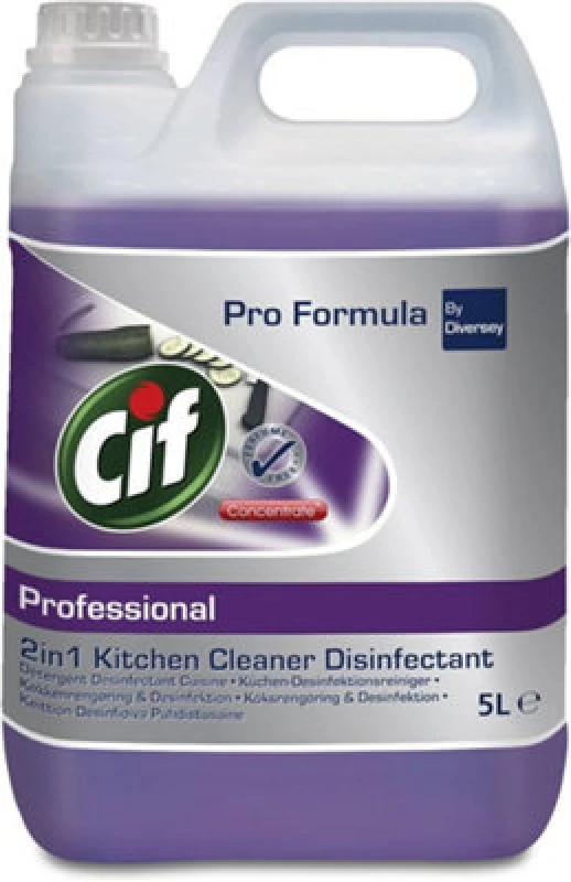 Image of Cif Pro Formula SafeGuard 2 - in - 1 Cleaner Disinfectant 5Ltr (2 Pack)