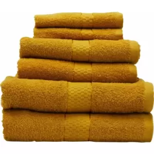 Image of Thread and Loom 6pc Mustard Towel Set - Premier Housewares
