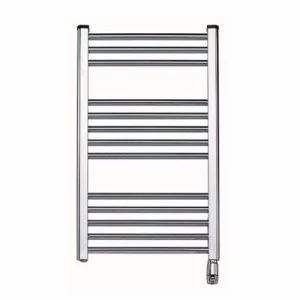 Image of Elnur 150W Chrome Heated Towel Rail With Thermostat