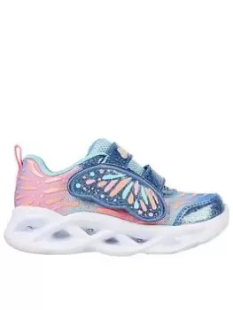 Image of Skechers Toddler Twisty Brights Wingin' It Trainers - Blue Size 9 Younger
