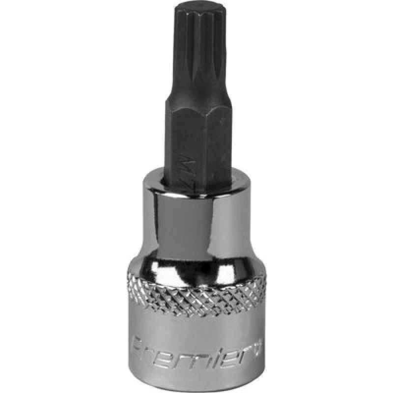 Image of Loops M7 Forged Spline Socket Bit - 3/8" Square Drive - Chrome Vanadium Wrench Socket Multi