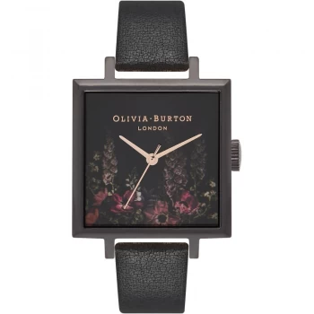 Image of Winter Garden Rose Gold & Black Watch