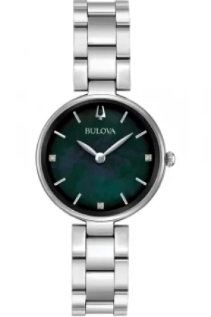 Image of Bulova Black Mother of Pearl Diamonds Watch 96P204