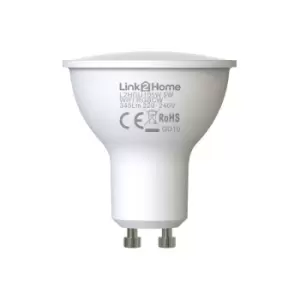 Image of L2HGU105W-4PK Gu10 WiFi LED Lamp With RGB Pack 4 LTHGU105W4PK - Link2home