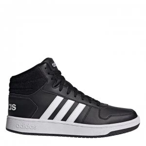 Image of adidas Hoops 2.0 Mid Mens Hi Tops - Black/White