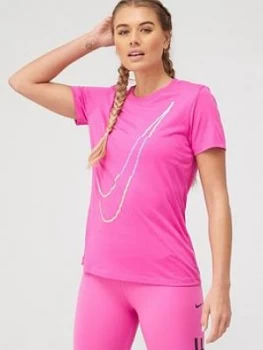 Image of Nike Training Icon Clash Dry T-Shirt - Pink