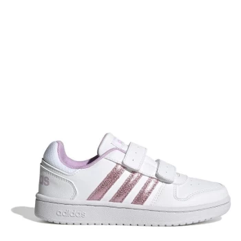Image of adidas Hoops Court Child Girls Trainers - White