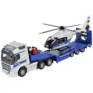 Image of Majorette Volvo Truck + Airbus H135/H145 Police Helicopter