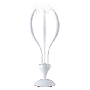 Image of Llamas Table Lamp 3 Light G4, Gloss White, NOT LED/CFL Compatible