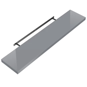 Image of CASARIA Floating Wall Shelf with Wall Mount - 110cm High-lustre Grey
