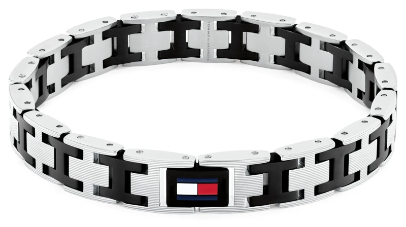 Image of Tommy Hilfiger 2790684 H-Link Two-Tone Flag Stainless Steel Jewellery