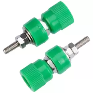 Image of TruConnect 170573 4mm Binding Post with M4 Thread Green