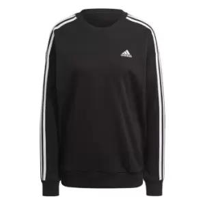 Image of adidas Studio Lounge 3-Stripes Sweatshirt Wome - Black