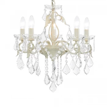 Image of Litecraft Tybalt Cream / Gold Chandelier