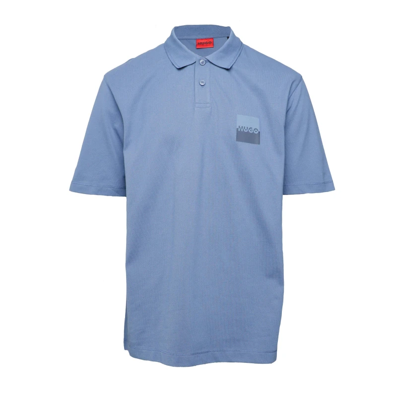 Image of Boss Mens Dusplity Short Sleeve Polo Shirt Medium Blue male XS