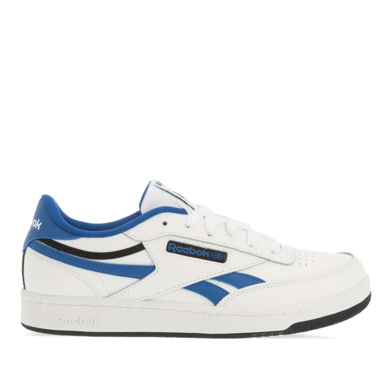 Image of Reebok Club C Revenge Trainers - White blue Black White blue Black 12