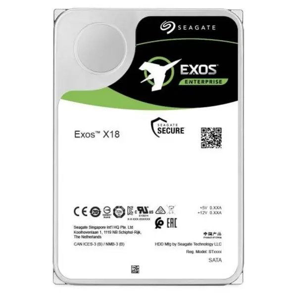 Image of Seagate Seagate Exos X18 3.5" 18 TB SAS ST18000NM005J
