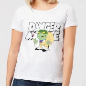 Image of Danger Mouse Greenback Womens T-Shirt - White