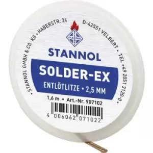 Image of Stannol Solder Ex Desoldering braid Length 1.6 m Width 1.0 mm Flux additive