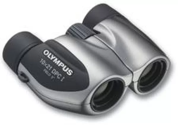 Image of Olympus 10x21 DPC I Binoculars with Case - Silver
