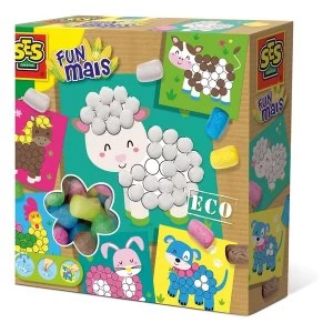 Image of SES Creative - Childrens Funmais Eco Mosaic Farm Animals Set (Multi-colour)