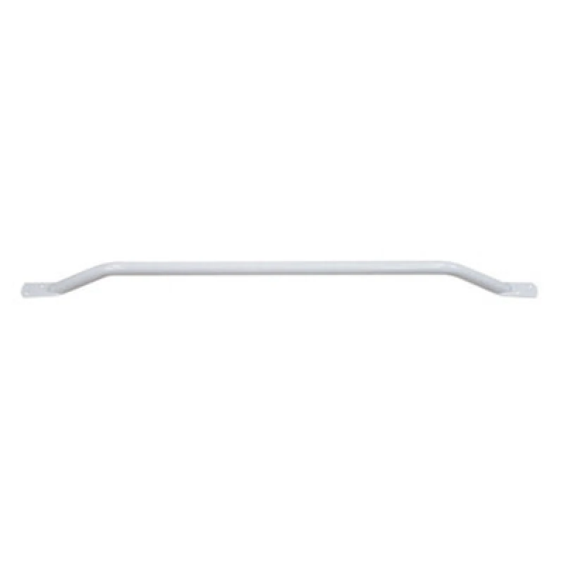 Image of Loops White Steel Pipe Grab Bar - 900mm Length - Rounded Safety Ends - Epoxy Coating Metallics