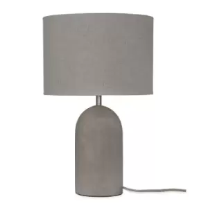 Image of Garden Trading Millbank Bullet Table Lamp, Polymer Concrete
