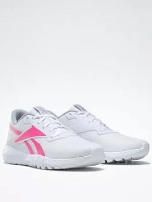 Image of Reebok Flexagon Energy Train 3 Shoes, Grey/White, Size 4.5, Women