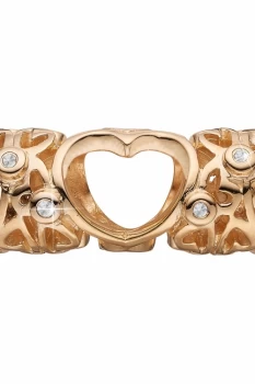 Image of Ladies Christina Gold Plated Sterling Silver Forever & Ever Bead Charm 623-G28