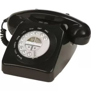 Image of Binatone Retro 1971 Corded Telephone - Black