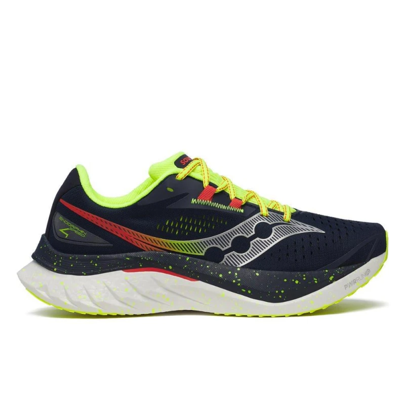 Image of Saucony Endorphin Speed 4 Shoes Blue Yellow SS25, Size 42,5 - EUR