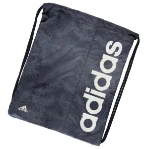 Image of adidas Linear Graphic Gymsack - Steel/Navy