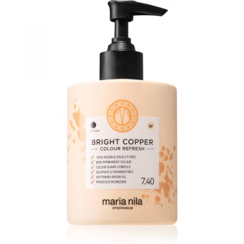 Image of Maria Nila Colour Refresh Bright Copper Gentle Nourishing Mask without Permanent Color Pigments Lasts For 4 - 10 Washes 7.40 300ml