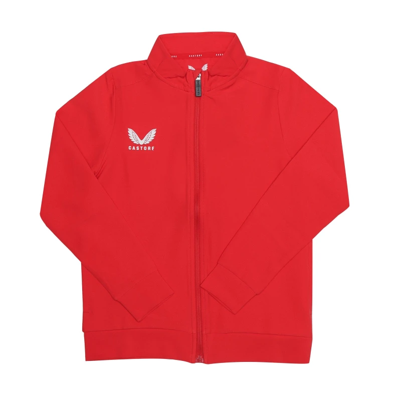 Image of Castore Track Jacket Juniors - Red Red 7 - 8 Years