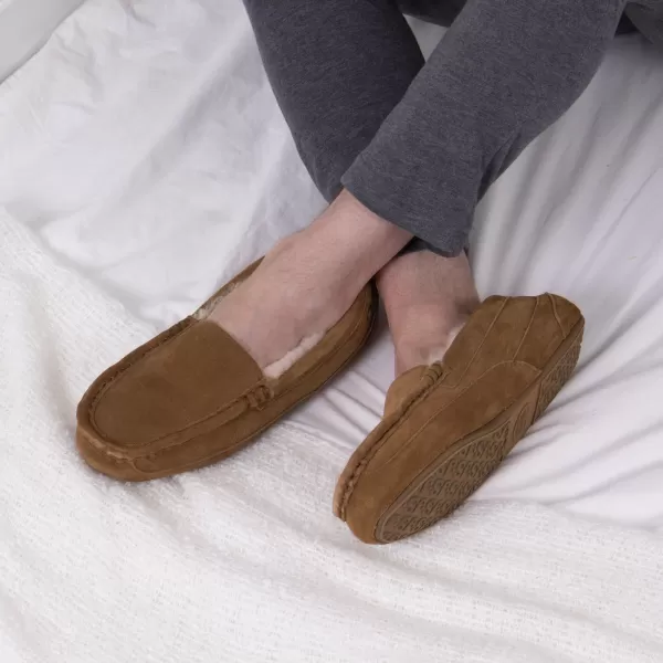 Image of Just Sheepskin Harry Sheepskin Slippers Chestnut