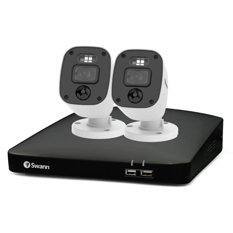 Image of SWANN Home SWDVK-446852MQB-EU 4-channel Full HD 1080p DVR Security System - 64GB, 2 Cameras, White 840236142743