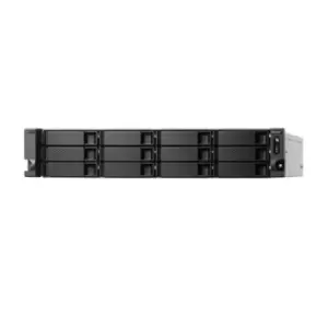Image of QNAP TS-h1283XU-RP NAS Rack (2U) Ethernet LAN Black E-2136