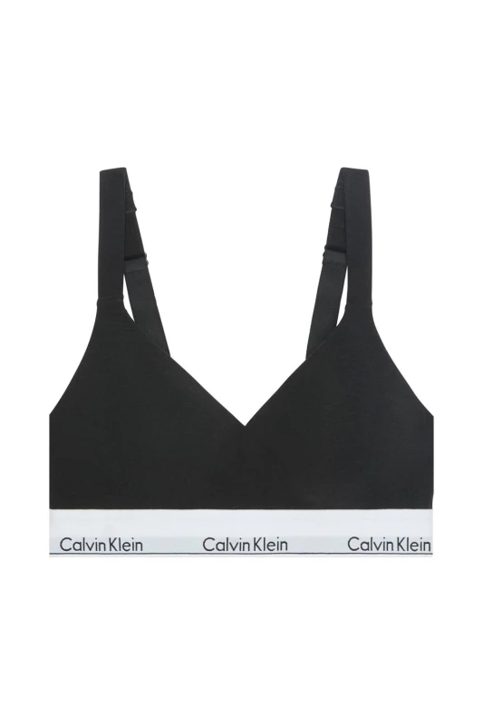 Image of Calvin Klein Womens Icon Cotton Modal Lift Bralette Black Size: XL Black Female XL