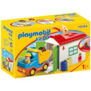 Image of Playmobil 1.2.3 Garbage Truck (70184)