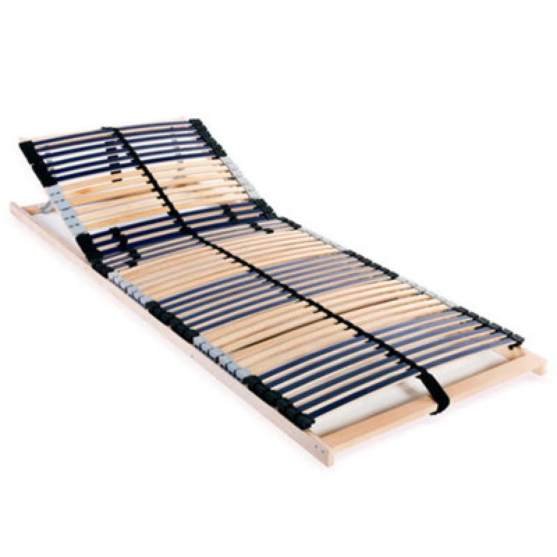 Image of Vidaxl Slatted Bed Base Without Mattress With 42 Slats 7 Zones 80X200 Cm