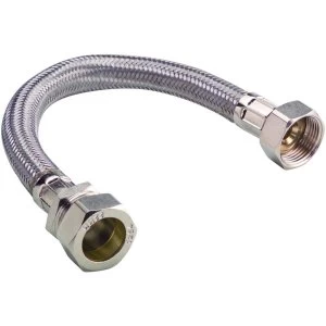 Image of Wickes Flexible Tap Connector - 15 x 12 x 500mm