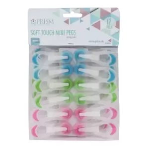 Image of Jvl Prism Soft Touch Mini Pegs, Pack Of 20