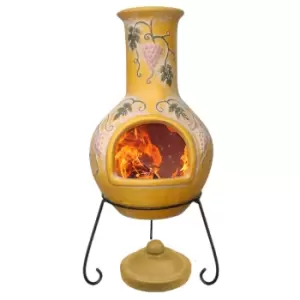 Image of Grapes Clay Chiminea