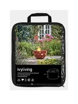 Image of Ivyline Waterproof Firebowl Cover In Eco-Friendly Material (Round) H45Cm W82Cm
