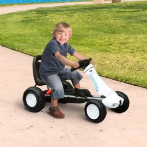 Image of HOMCOM Pedal Go Kart Toy for Kids with Rubber Wheels Outdoor Race